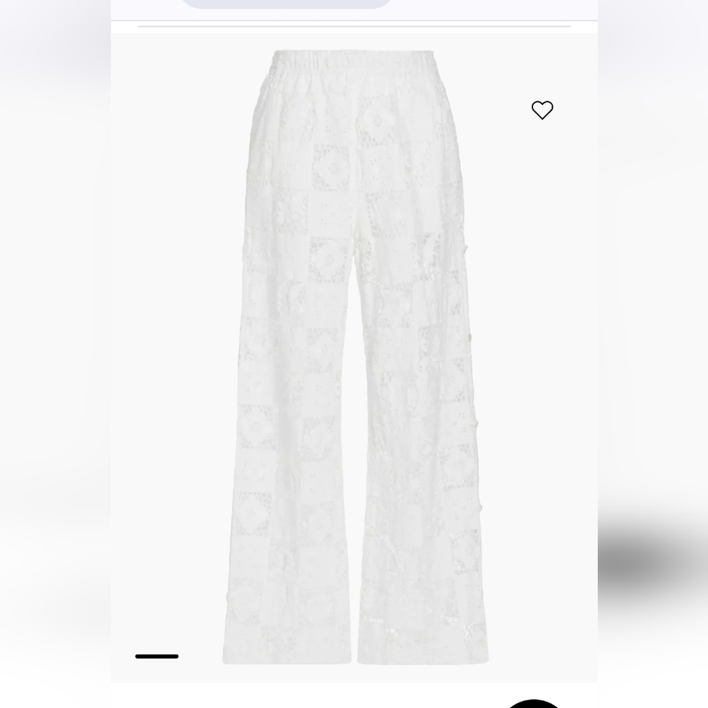 Saks Fifth Ave 100% Linen wide leg Bermuda beach pants